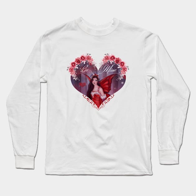 Be mine valentine art designed by Renee Lavoie Long Sleeve T-Shirt by ReneeLLavoie